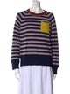 Kate Spade New York Striped Crew Neck Sweater