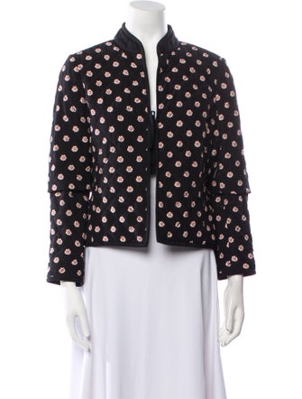 Kate Spade New York Silk Floral Print Blazer