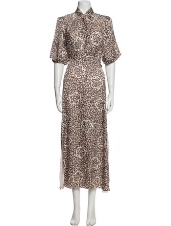 Kate Spade New York Animal Print Long Dress
