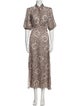 Kate Spade New York Animal Print Long Dress