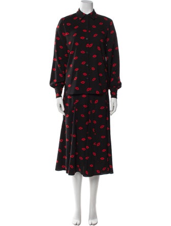 Kate Spade New York Printed Pleated Accents Skirt Set