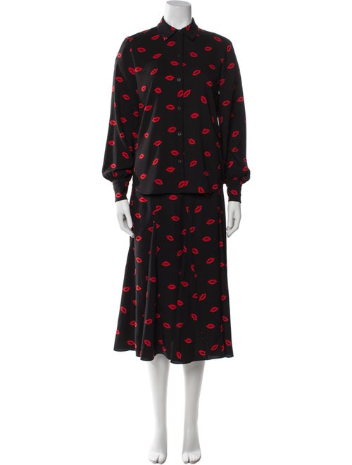 Kate Spade New York Printed Pleated Accents Skirt Set