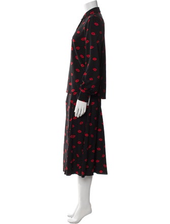 Kate Spade New York Printed Pleated Accents Skirt Set