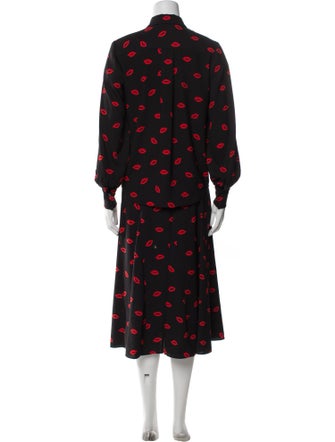 Kate Spade New York Printed Pleated Accents Skirt Set