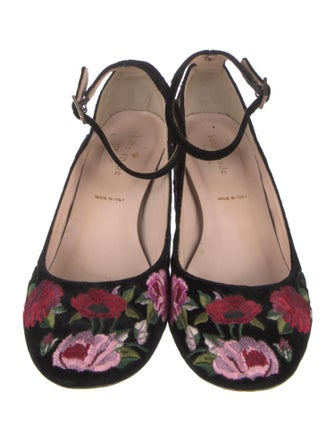 Kate Spade New York Velvet Floral Print Pumps