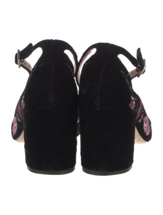 Kate Spade New York Velvet Floral Print Pumps