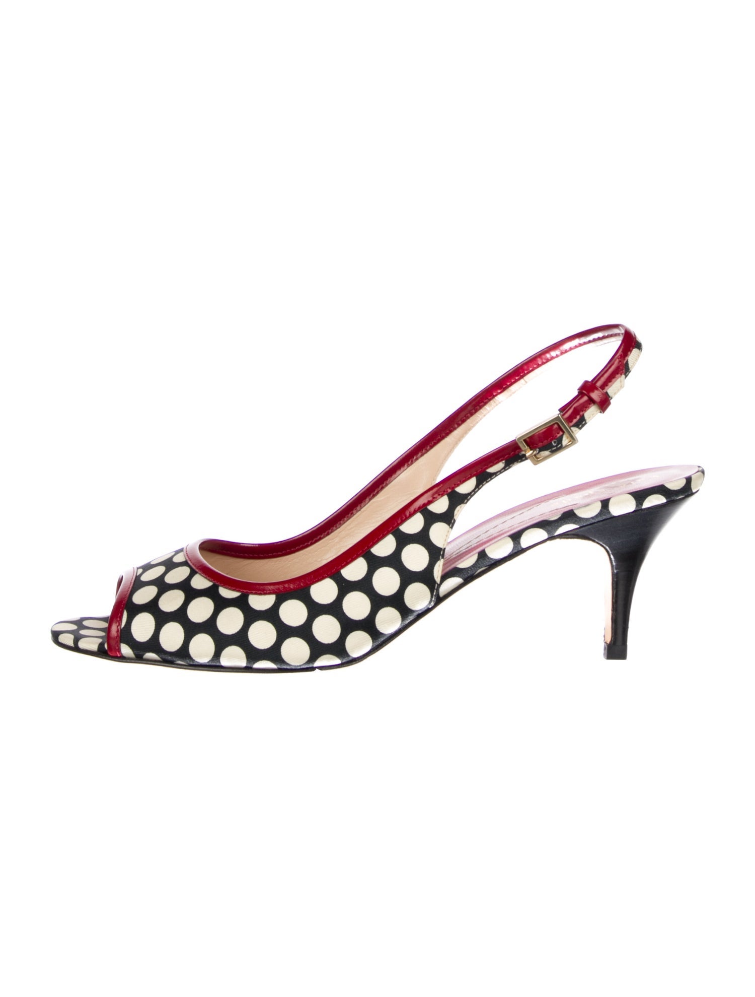 Kate Spade New York Polka Dot Print Slingback Pumps