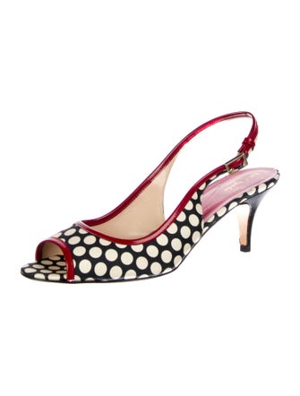 Kate Spade New York Polka Dot Print Slingback Pumps