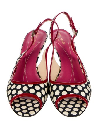 Kate Spade New York Polka Dot Print Slingback Pumps