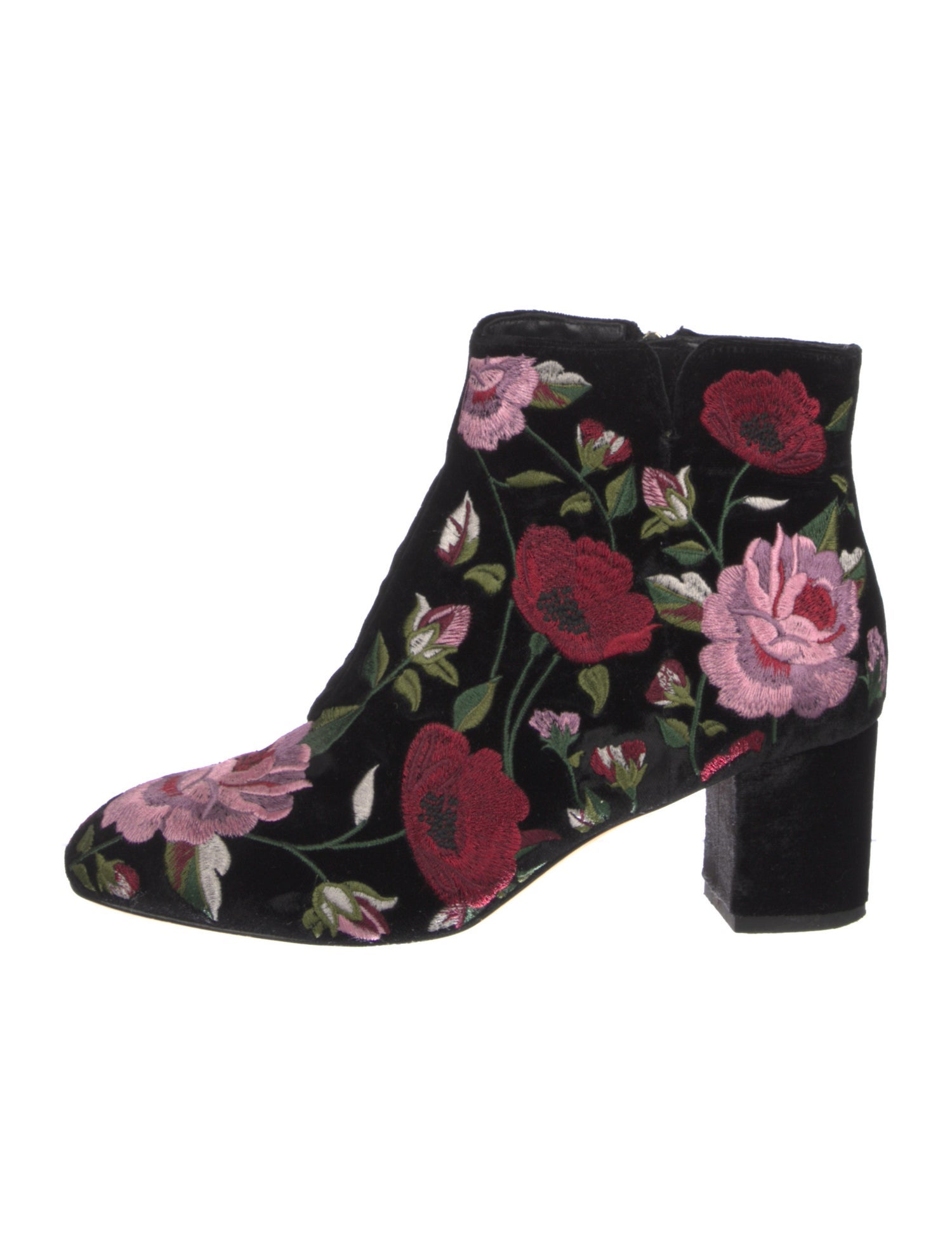 Kate Spade New York Velvet Floral Print Boots