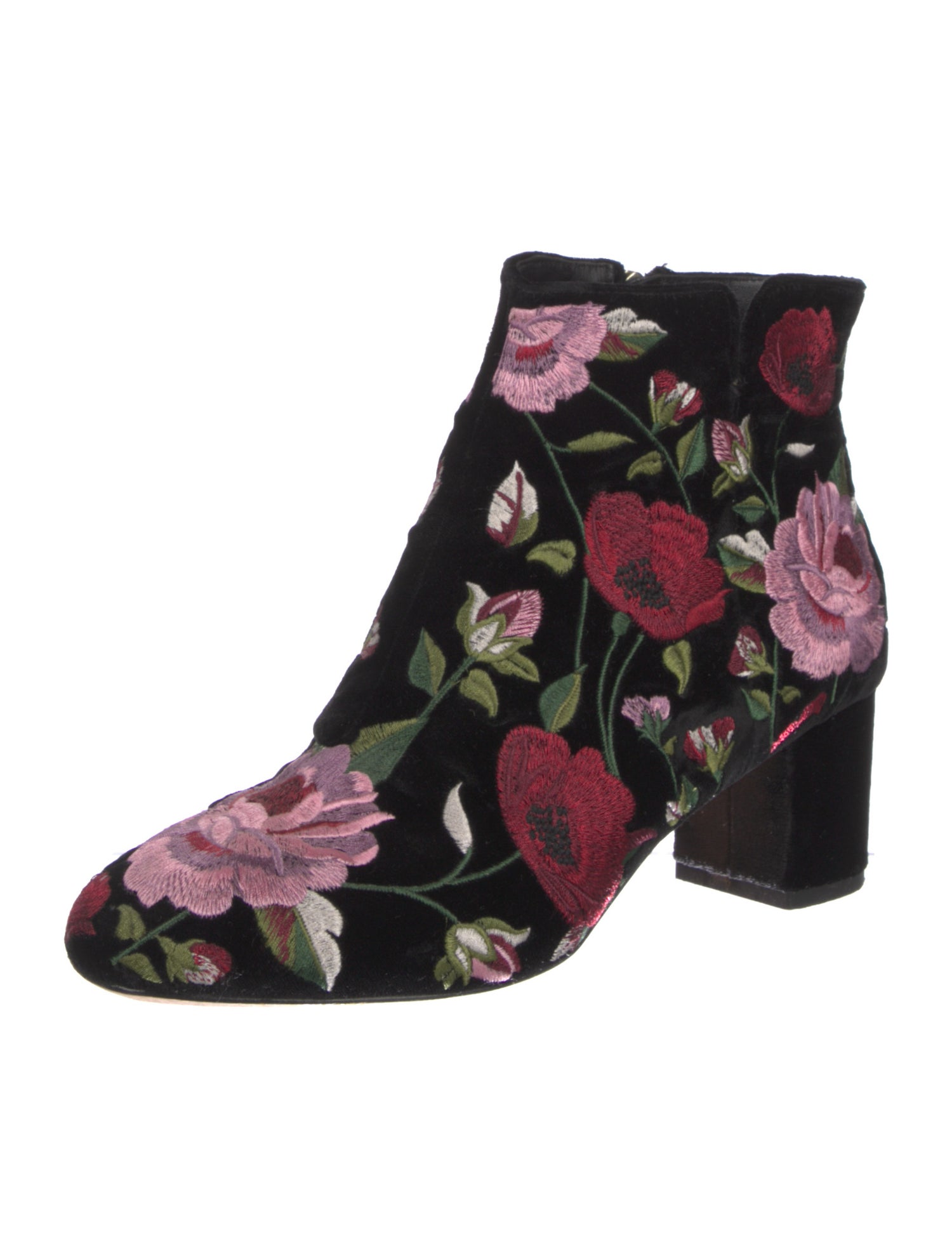 Kate Spade New York Velvet Floral Print Boots
