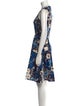 Kate Spade New York Floral Print Knee-Length Dress