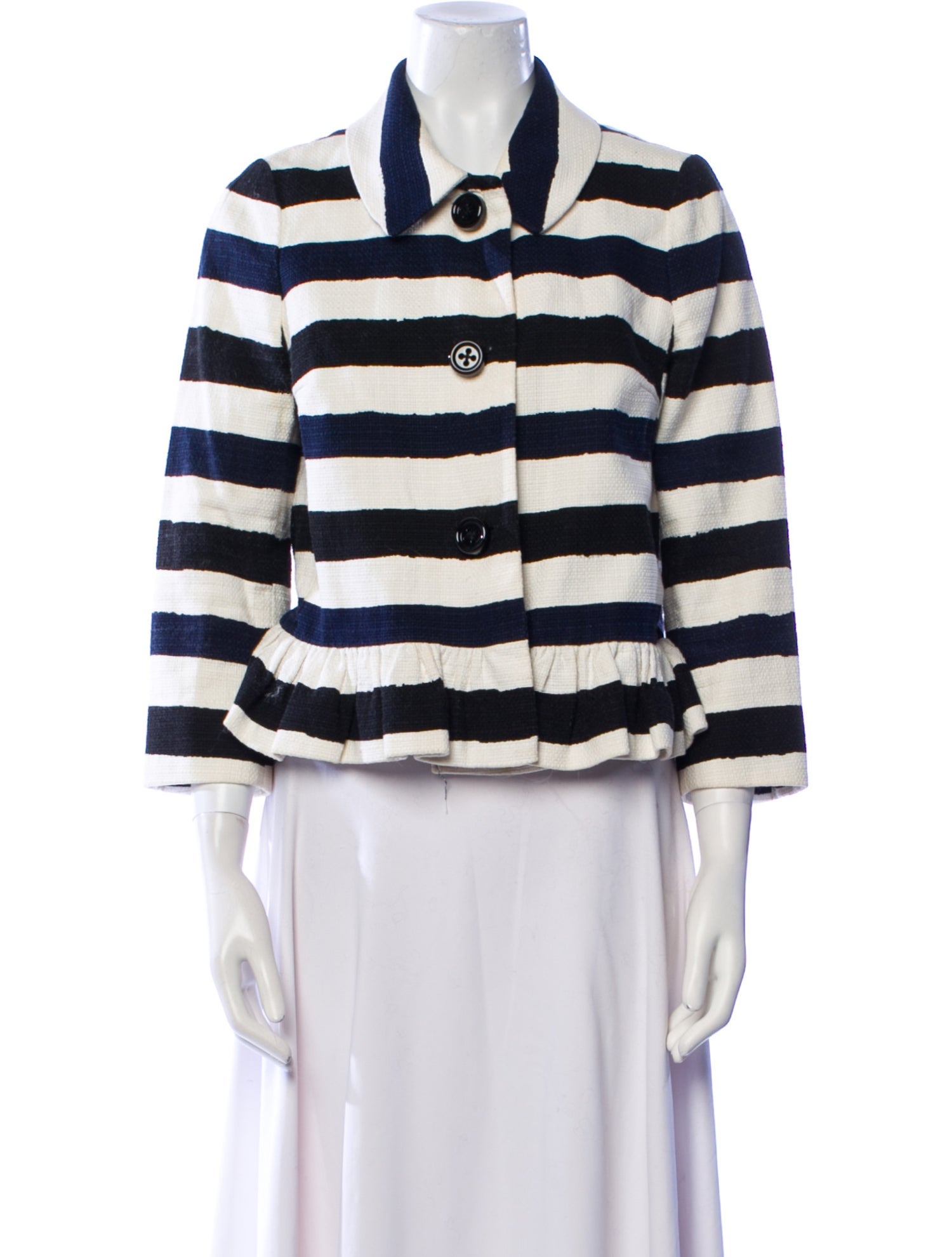 Kate Spade New York Striped Faux Fur Jacket