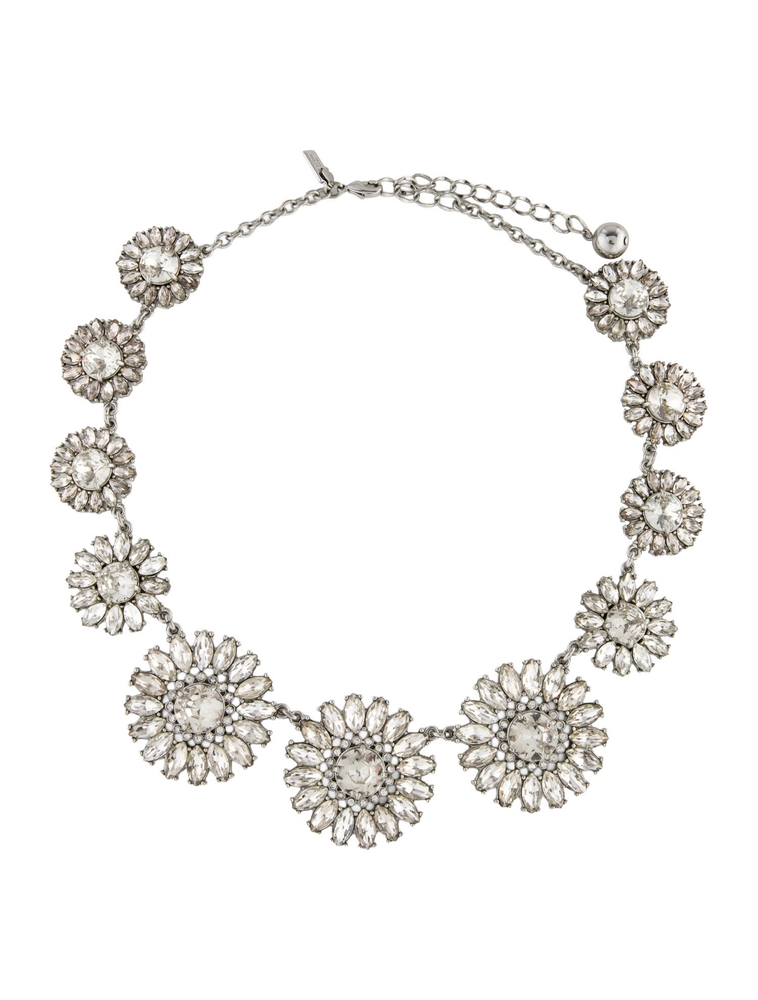 Kate Spade New York Crystal Floral Station Necklace