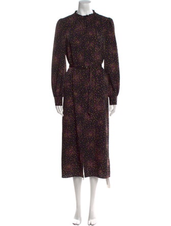 Kate Spade New York Polka Dot Print Long Dress