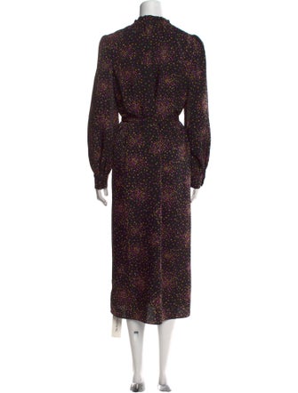 Kate Spade New York Polka Dot Print Long Dress