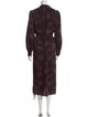 Kate Spade New York Polka Dot Print Long Dress