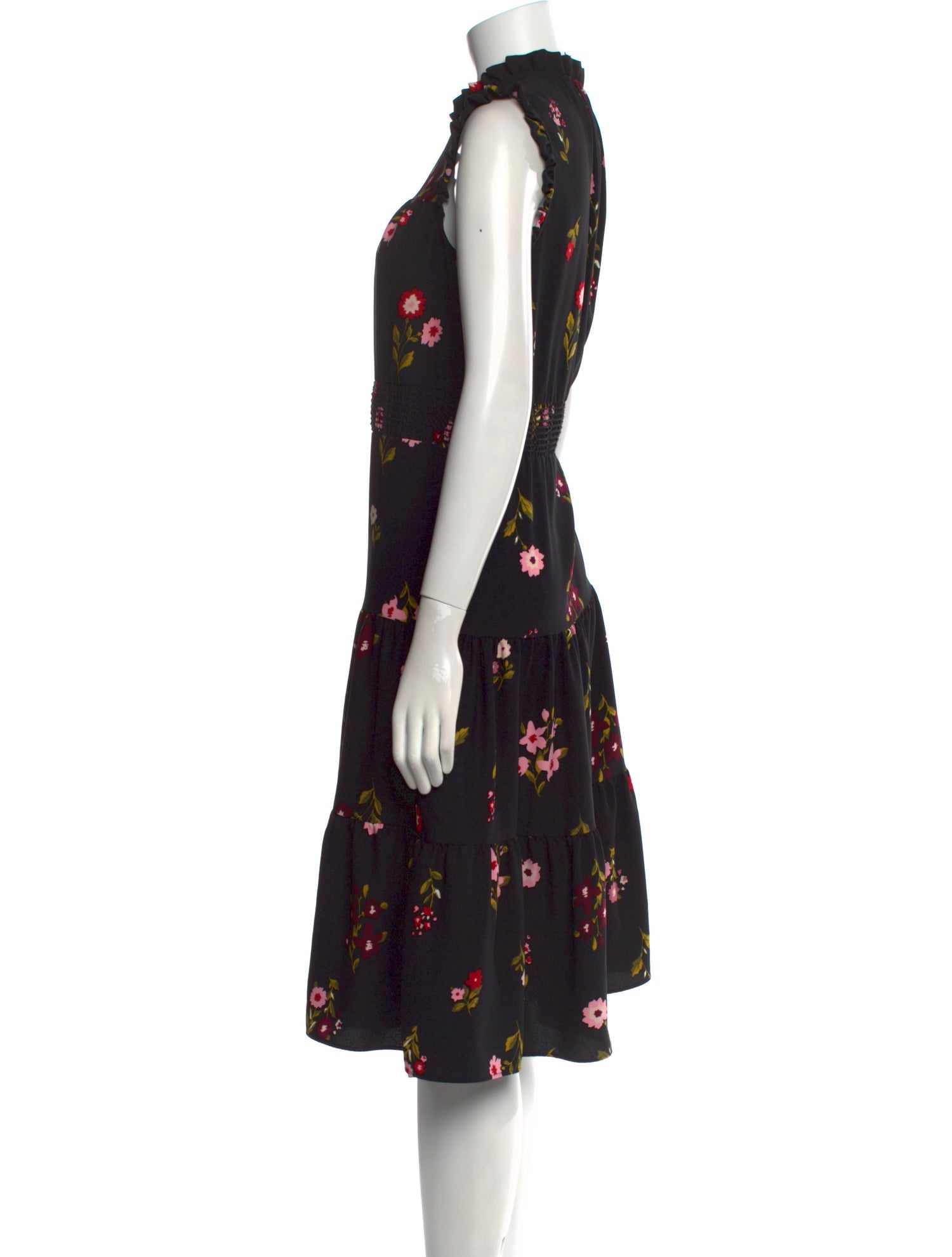 Kate Spade New York Floral Print Midi Length Dress