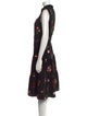 Kate Spade New York Floral Print Midi Length Dress