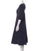 Kate Spade New York Crew Neck Midi Length Dress