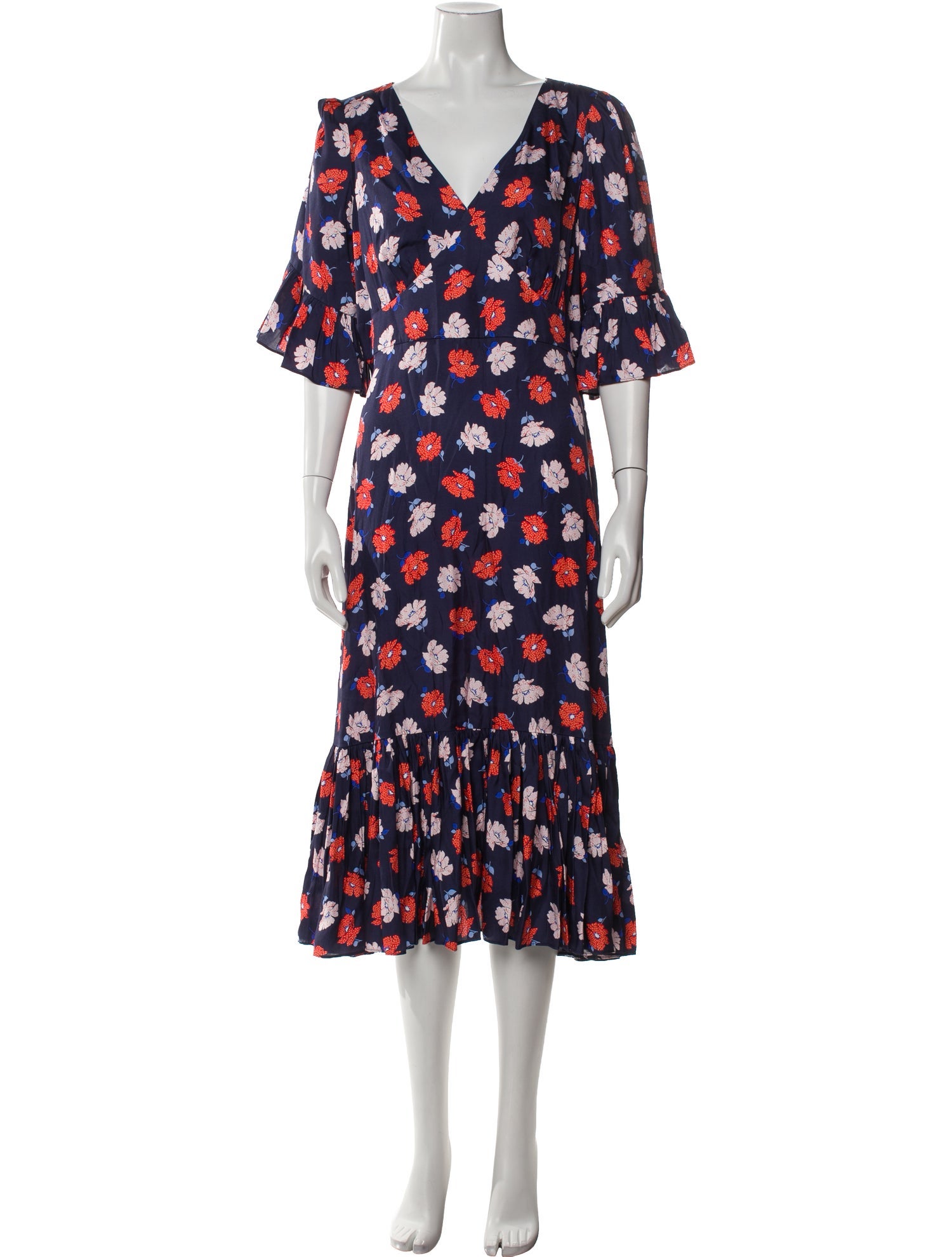 Kate Spade New York Floral Print Midi Length Dress w/ Tags