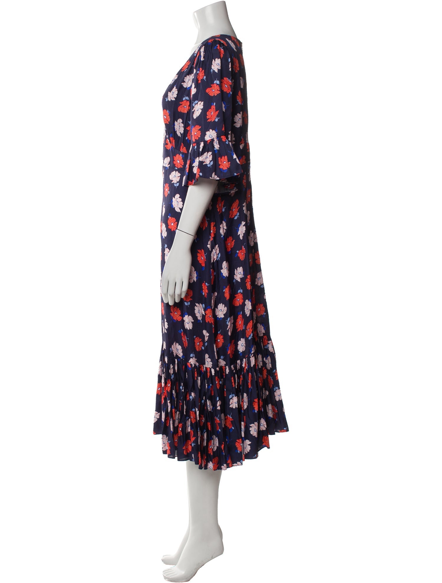 Kate Spade New York Floral Print Midi Length Dress w/ Tags