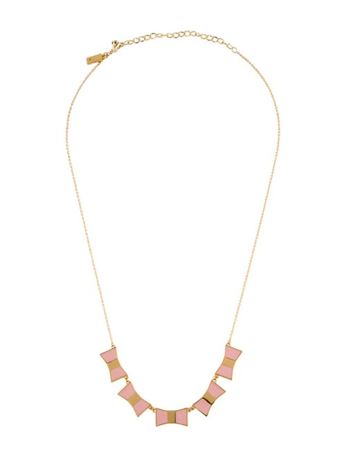 Kate Spade New York Enamel Bow Shoppe Collar Necklace