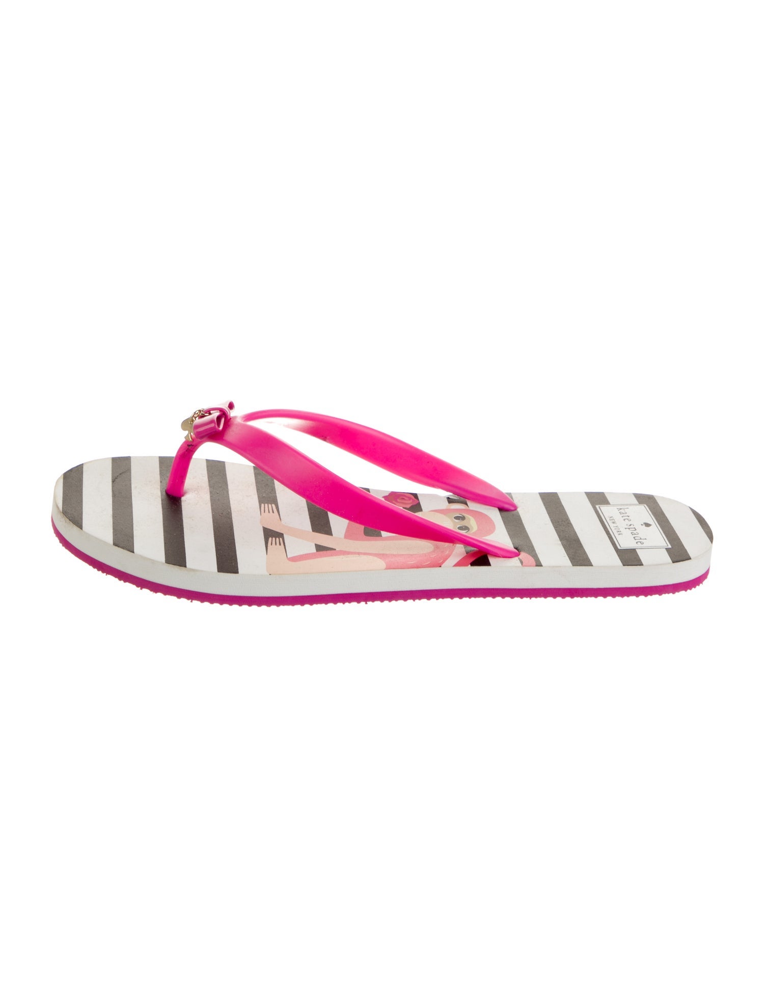 Kate Spade New York Rubber Striped Flip Flops