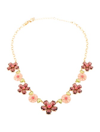 Kate Spade New York Crystal Berry "Berry Floral" Collar Necklace