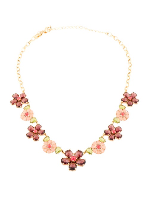 Kate Spade New York Crystal Berry "Berry Floral" Collar Necklace