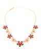 Kate Spade New York Crystal Berry "Berry Floral" Collar Necklace