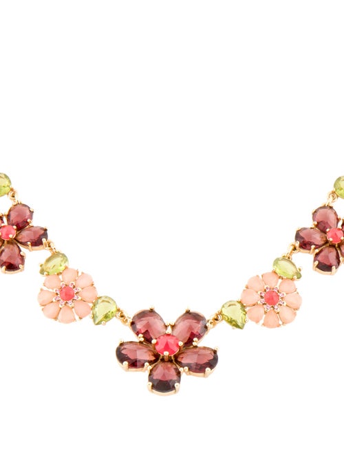 Kate Spade New York Crystal Berry "Berry Floral" Collar Necklace