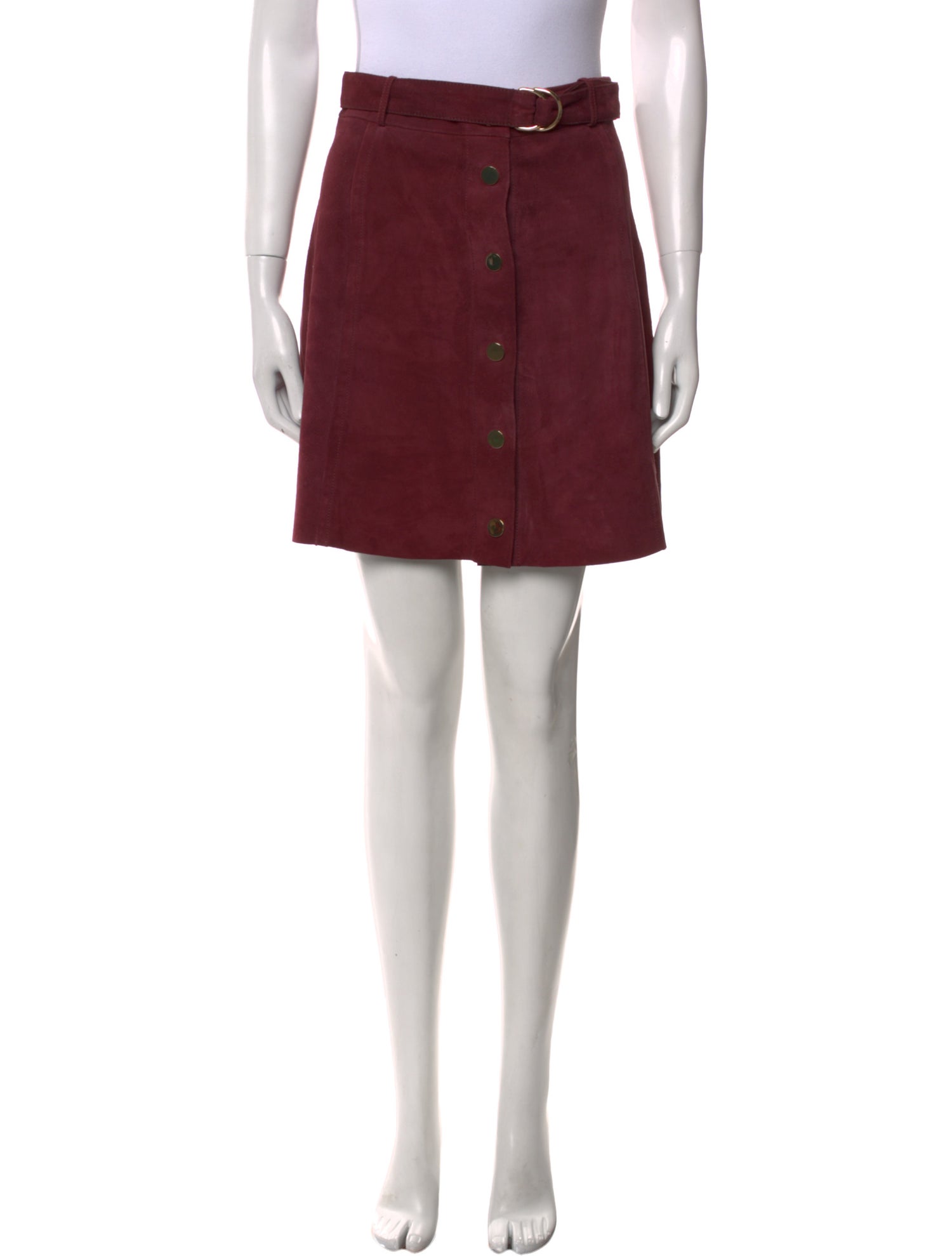 Kate Spade New York Goat Leather Mini Skirt