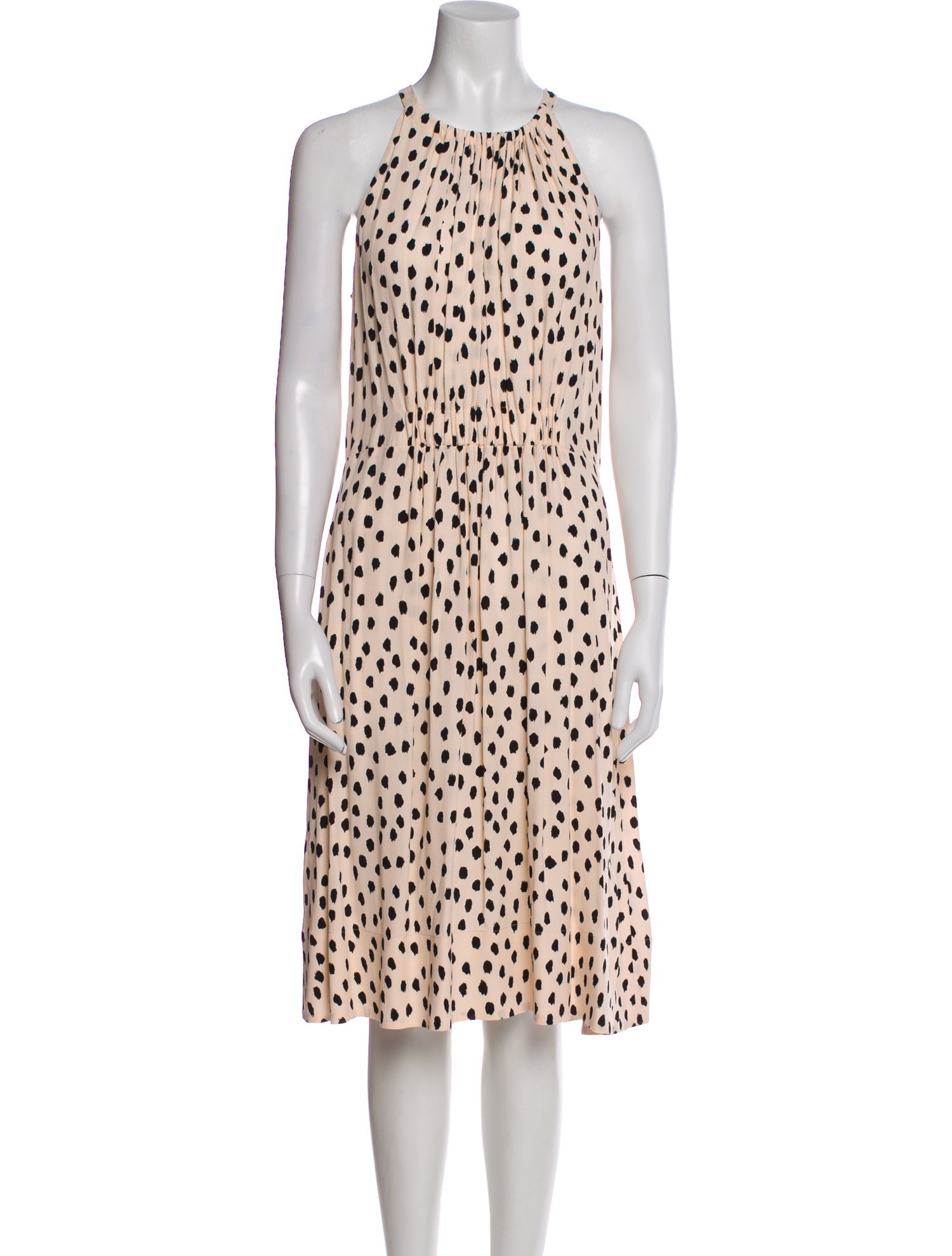 Kate Spade New York Polka Dot Print Midi Length Dress
