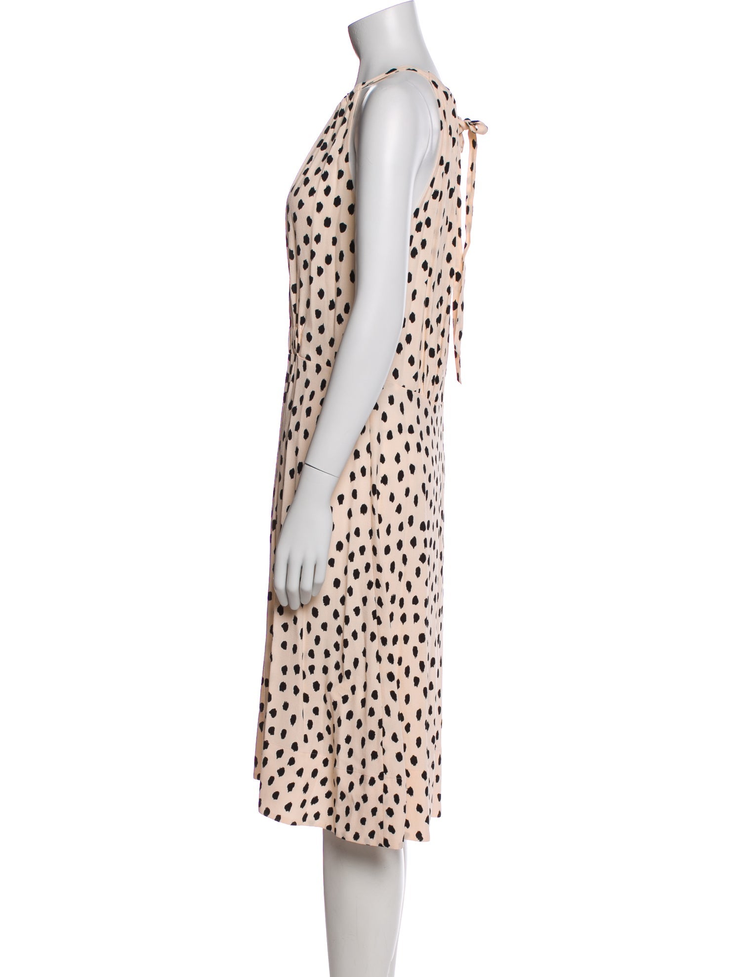 Kate Spade New York Polka Dot Print Midi Length Dress