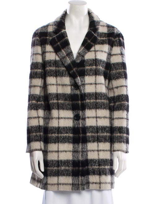 Kate Spade New York Wool Plaid Print Coat