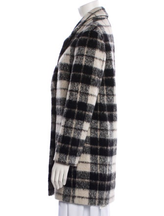 Kate Spade New York Wool Plaid Print Coat