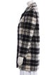 Kate Spade New York Wool Plaid Print Coat