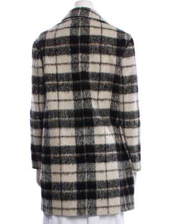 Kate Spade New York Wool Plaid Print Coat