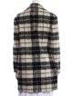 Kate Spade New York Wool Plaid Print Coat