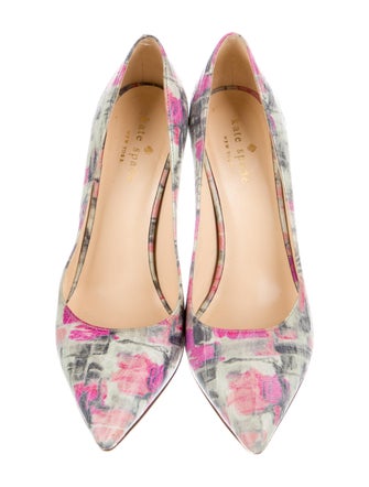 Kate Spade New York Leather Floral Print Pumps