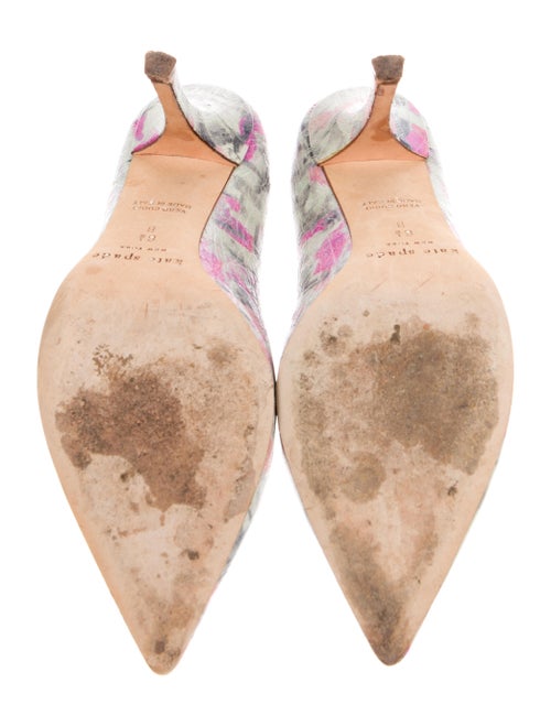 Kate Spade New York Leather Floral Print Pumps