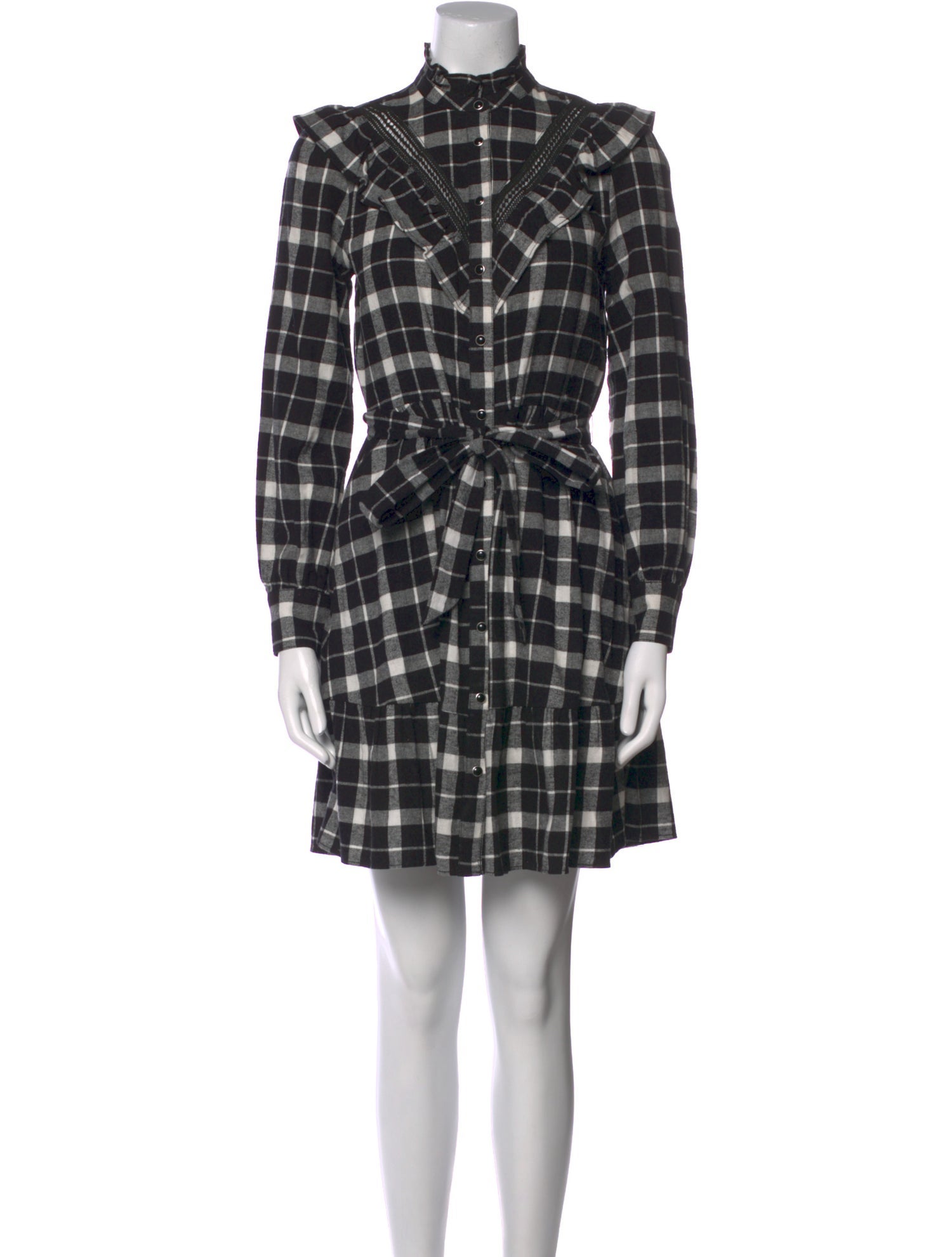 Kate Spade New York Plaid Print Mini Dress