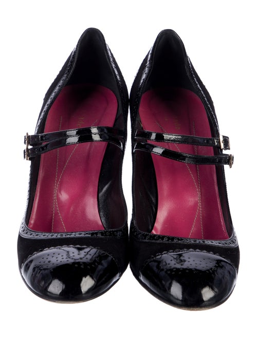 Kate Spade New York Suede Leather Trim Embellishment Pumps