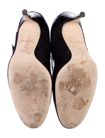 Kate Spade New York Suede Leather Trim Embellishment Pumps