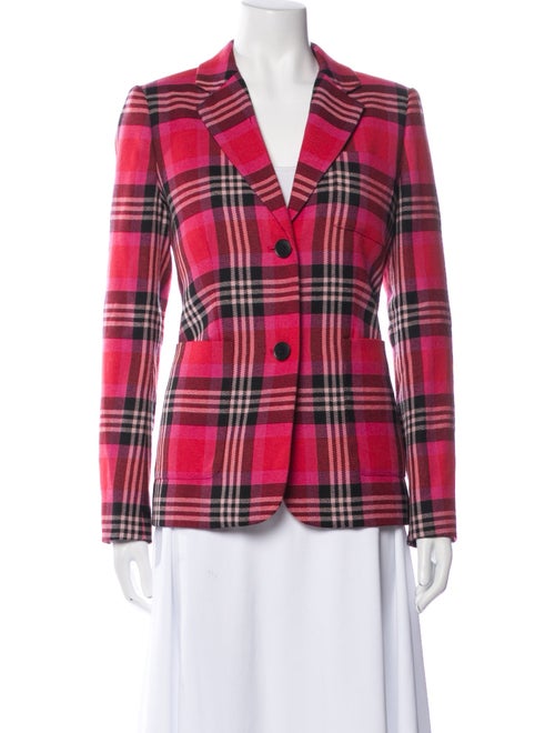 Kate Spade New York Wool Plaid Print Blazer