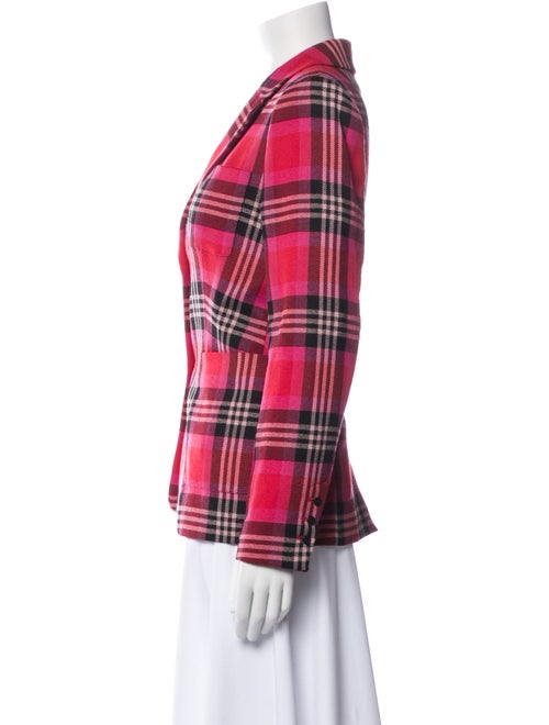 Kate Spade New York Wool Plaid Print Blazer
