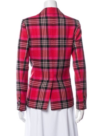 Kate Spade New York Wool Plaid Print Blazer