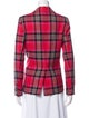 Kate Spade New York Wool Plaid Print Blazer