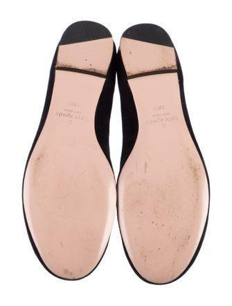 Kate Spade New York Suede Crystal Embellishments Ballet Flats